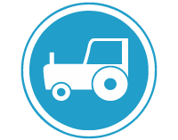 Agricultural Vehicles Only regulatory sign